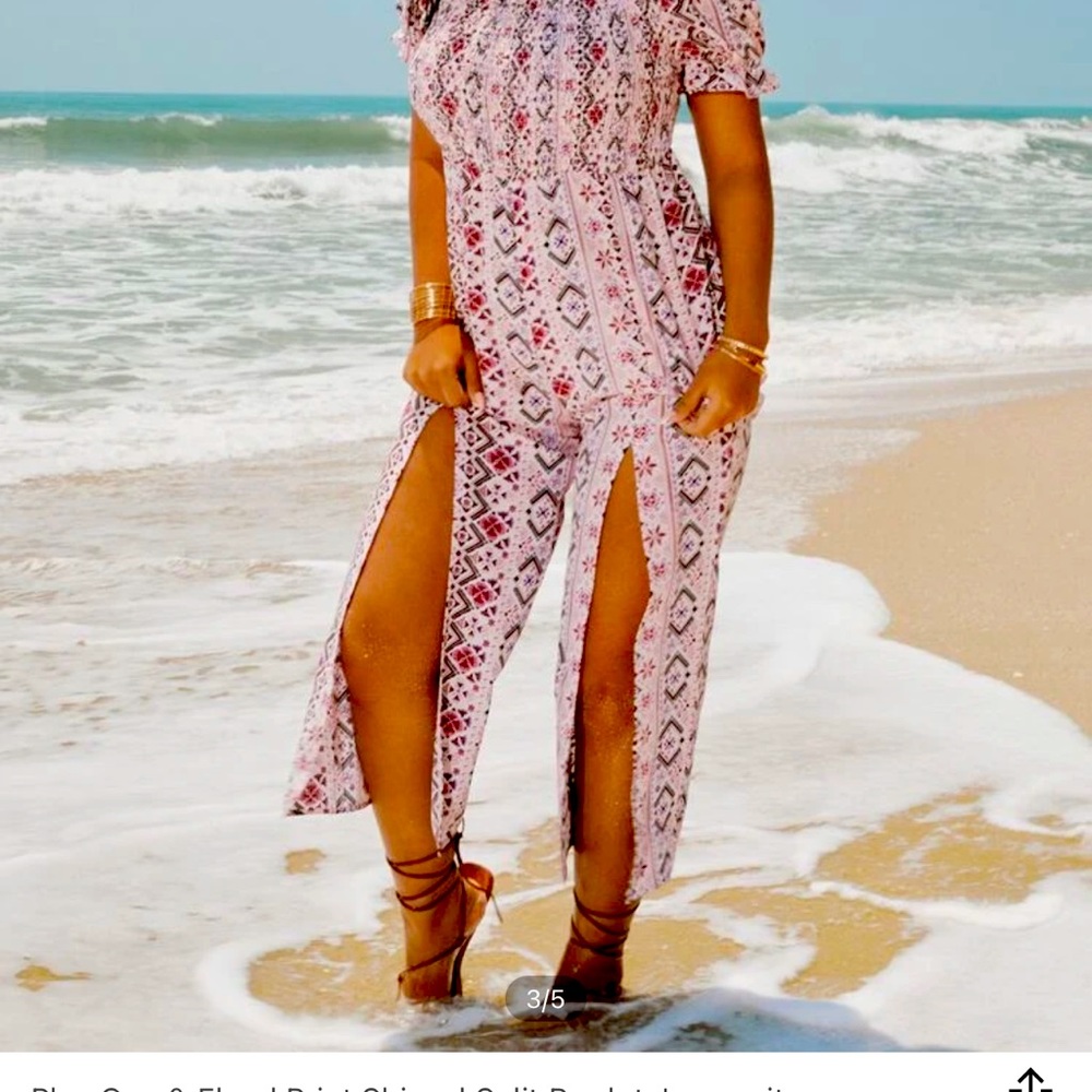 Floral print romper